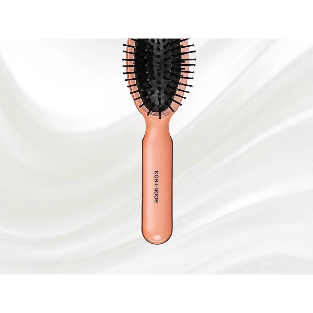 NEW KOH-I-NOOR BEAUTY USA women's all seasons synthetic pin hair brush in rose p